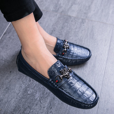 Νέο μοντέλο ανδρικά μοκασίνια από έκο δέρμα με μεταλλικό στοιχείο