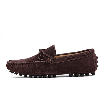 Σύγχρονα μοκασίνια από διάτρητο οικολογικό δέρμα με κορδέλα