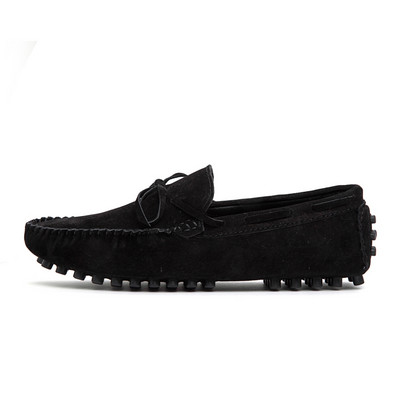 Σύγχρονα μοκασίνια από διάτρητο οικολογικό δέρμα με κορδέλα