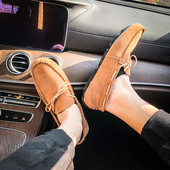 Mocasini casual pentru bărbați de primăvară-vară cu șireturi