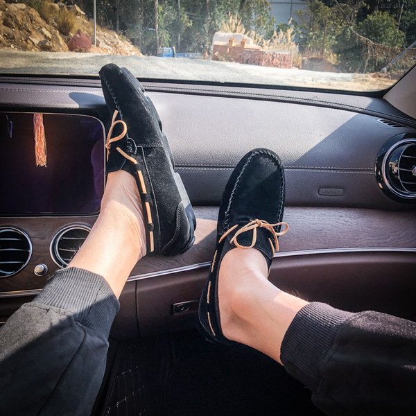 Mocasini casual pentru bărbați de primăvară-vară cu șireturi