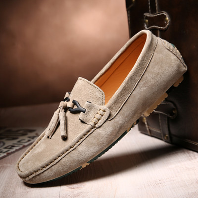 Ανδρικά έκο δερμάτινα μοκασίνια με κορδόνια και μεταλλικό στοιχείο
