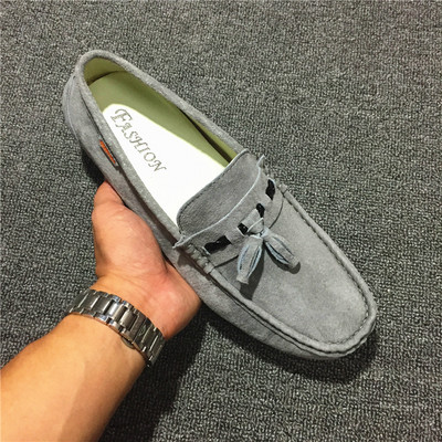 Μοντέρνα μοκασίνια από οικολογικό σουέτ με επίπεδη σόλα