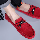 Eco σουέτ μοκασίνια με κορδόνια για άντρες