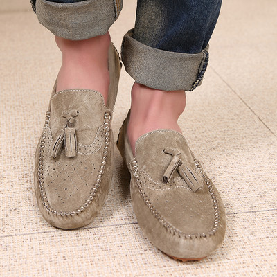 Eco σουέτ μοκασίνια με κορδόνια για άντρες