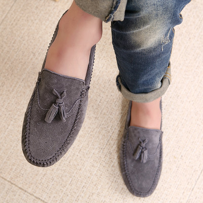 Eco σουέτ μοκασίνια με κορδόνια για άντρες