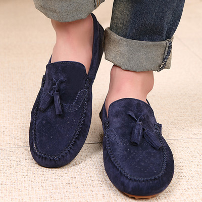 Eco σουέτ μοκασίνια με κορδόνια για άντρες