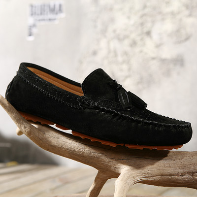 Eco σουέτ μοκασίνια με κορδόνια για άντρες