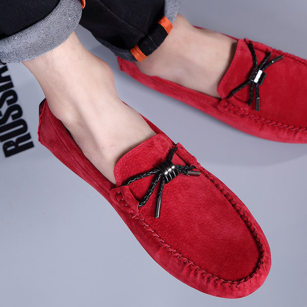 Eco σουέτ μοκασίνια με κορδόνια για άντρες