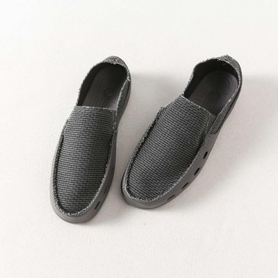 Vīriešu ikdienas mokasīni no auduma ar ērtu zoli