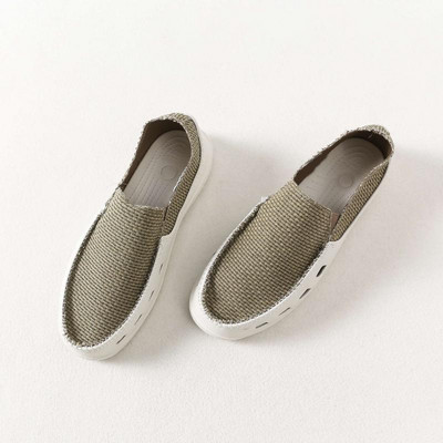 Vīriešu ikdienas mokasīni no auduma ar ērtu zoli