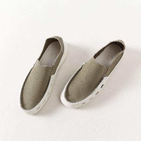 Vīriešu ikdienas mokasīni no auduma ar ērtu zoli