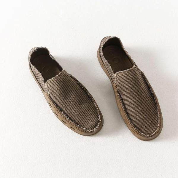 Vīriešu ikdienas mokasīni no auduma ar ērtu zoli