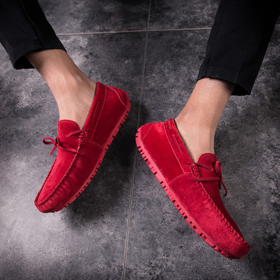Κλασικό μοντέλο ανδρικά μοκασίνια σουέτ