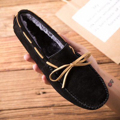 Κλασικό μοντέλο ανδρικά μοκασίνια σουέτ