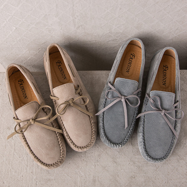 Κλασικό  μοντέλο ανδρικά μοκασίνια σουέτ