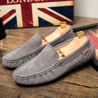 Ανδρικά μοκασίνια τύπου βρετανικού στιλ από οικολογικό σουέτ