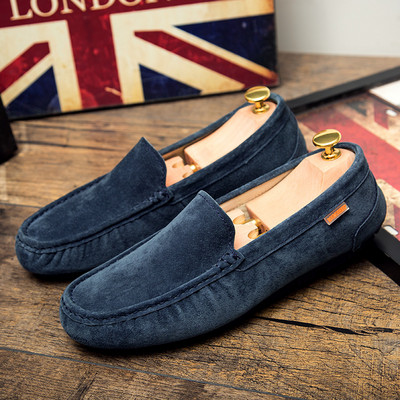 Ανδρικά μοκασίνια τύπου βρετανικού στιλ από οικολογικό σουέτ