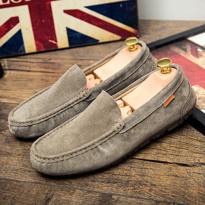 Ανδρικά μοκασίνια τύπου βρετανικού στιλ από οικολογικό σουέτ