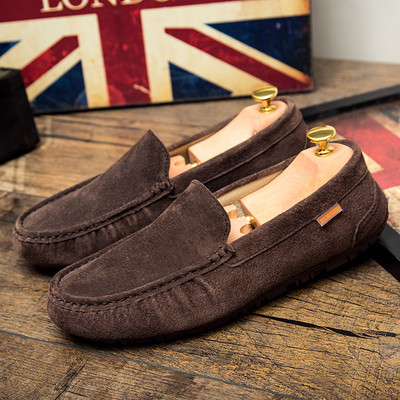 Ανδρικά μοκασίνια τύπου βρετανικού στιλ από οικολογικό σουέτ