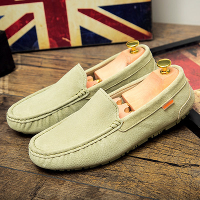 Ανδρικά μοκασίνια τύπου βρετανικού στιλ από οικολογικό σουέτ