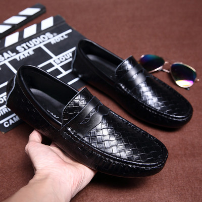 Σύγχρονες ανδρικά έκο δερμάτινα μοκασίνια σε τρία χρώματα