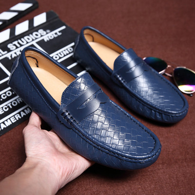 Σύγχρονες ανδρικά έκο δερμάτινα μοκασίνια σε τρία χρώματα