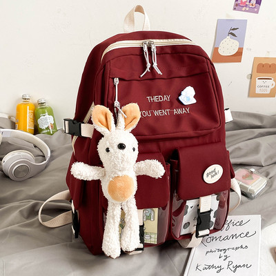 Καθημερινό σακίδιο με τσέπες και αξεσουάρ