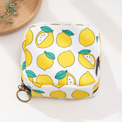 Γυναικείο μίνι πορτοφόλι με φερμουάρ και πολύχρωμες εφαρμογές