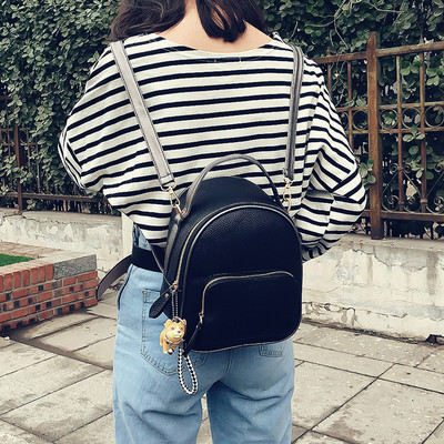 Μοντέρνο γυναικείο σακίδιο από οικολογικό δέρμα - δύο μεγέθη