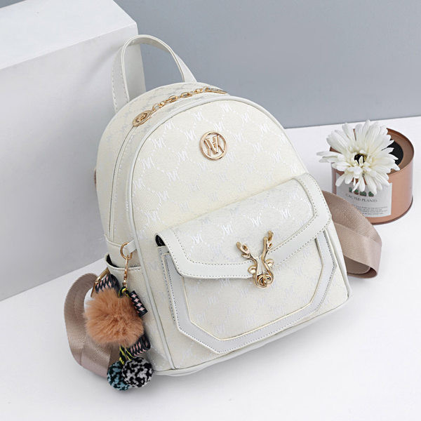 Naujo modelio moteriška trijų spalvų kuprinė su priekine kišene