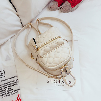 Μικρό καπιτονέ οικολογικό δέρμα με φερμουάρ