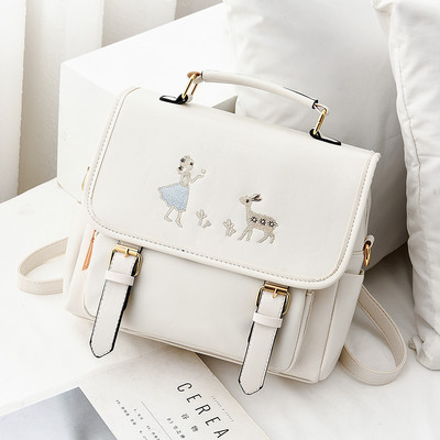 Μοντέρνο γυναικείο έκο δερμάτινο σακίδιο - δύο μοντέλα