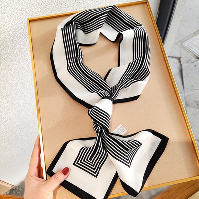 Γυναικείο σατέν κασκόλ σε διάφορα χρώματα και αξεσουάρ μαλλιών