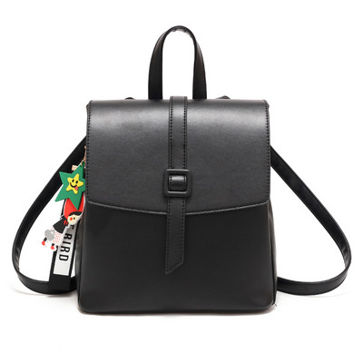 Γυναικείο τετράγωνο σακίδιο από οικολογικό δέρμα με αγκράφα