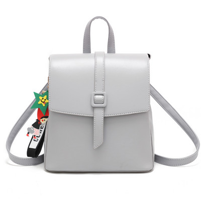 Γυναικείο τετράγωνο σακίδιο από οικολογικό δέρμα με αγκράφα