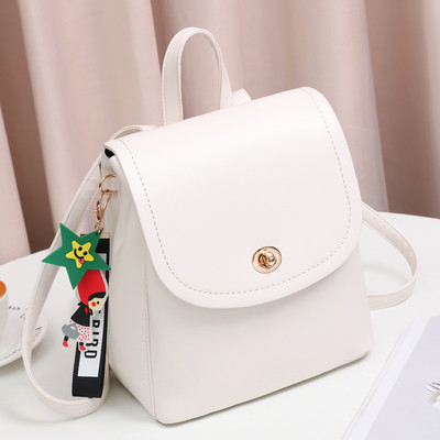 Γυναικείο τετράγωνο σακίδιο με φερμουάρ και μεταλλικό στήριγμα