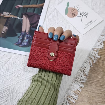 Γυναικείο πορτοφόλι από οικολογικό δέρμα με δαντέλα