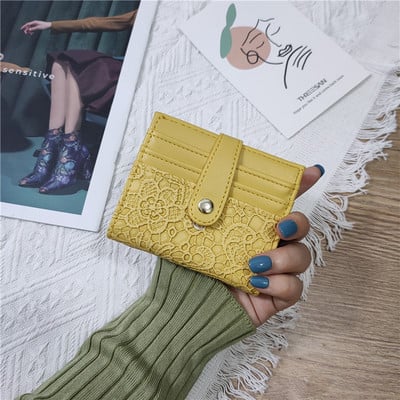 Γυναικείο πορτοφόλι από οικολογικό δέρμα με δαντέλα