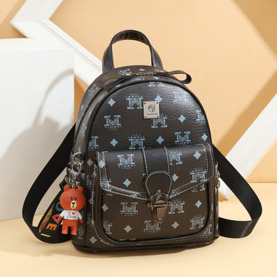 Νέο γυναικείο σακίδιο με απλικέ και μπροστινή τσέπη