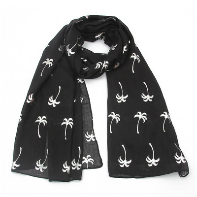 Γυναικείο κασκόλ με απλικέ φοίνικες