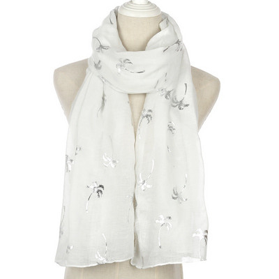 Γυναικείο κασκόλ με απλικέ φοίνικες