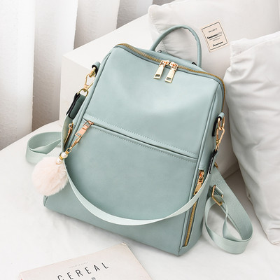 Δερμάτινο σακίδιο νέου μοντέλου κατασκευασμένο από faux δέρμα με φερμουάρ