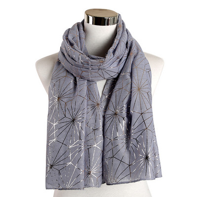 Καθημερινή γυναικεία φουλάρι σε διάφορα χρώματα με γεωμετρικά σχήματα