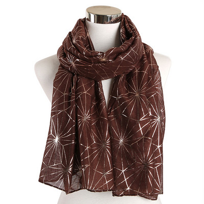 Καθημερινή γυναικεία φουλάρι σε διάφορα χρώματα με γεωμετρικά σχήματα