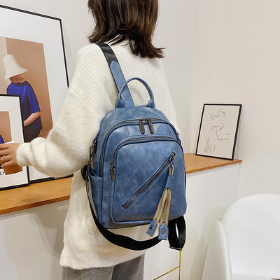 Έκο δερμάτινο σακίδιο Faux με φερμουάρ