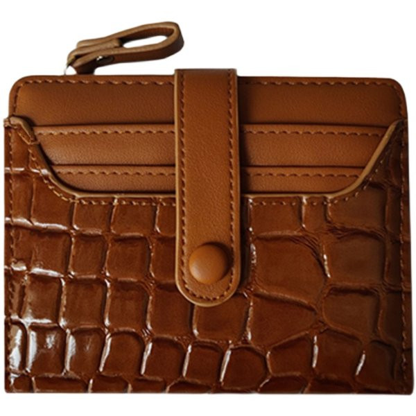 Moteriška keturių spalvų odinė piniginė