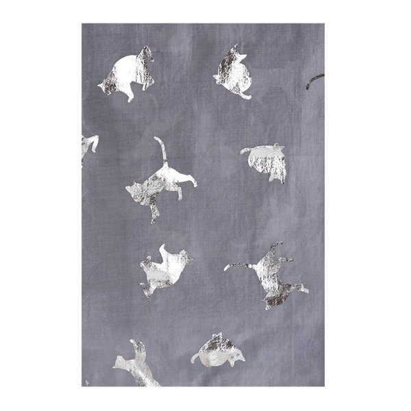 Дамски ежедневен шал с котешки принт