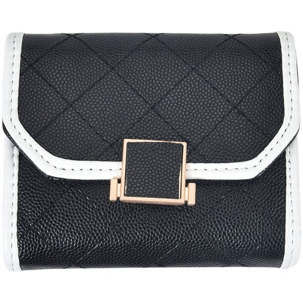 Γυναικείο έκο δερμάτινο πορτοφόλι για πιστωτικές κάρτες - με κούμπωμα