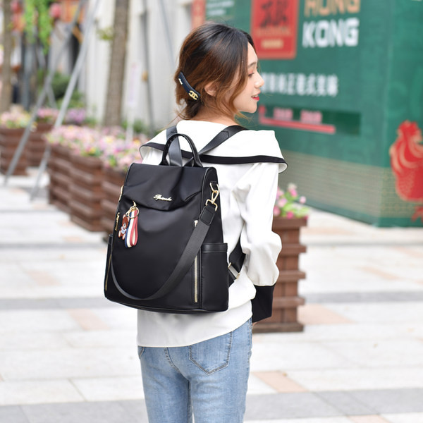 Нов модел дамска текстилна раница с дръжки